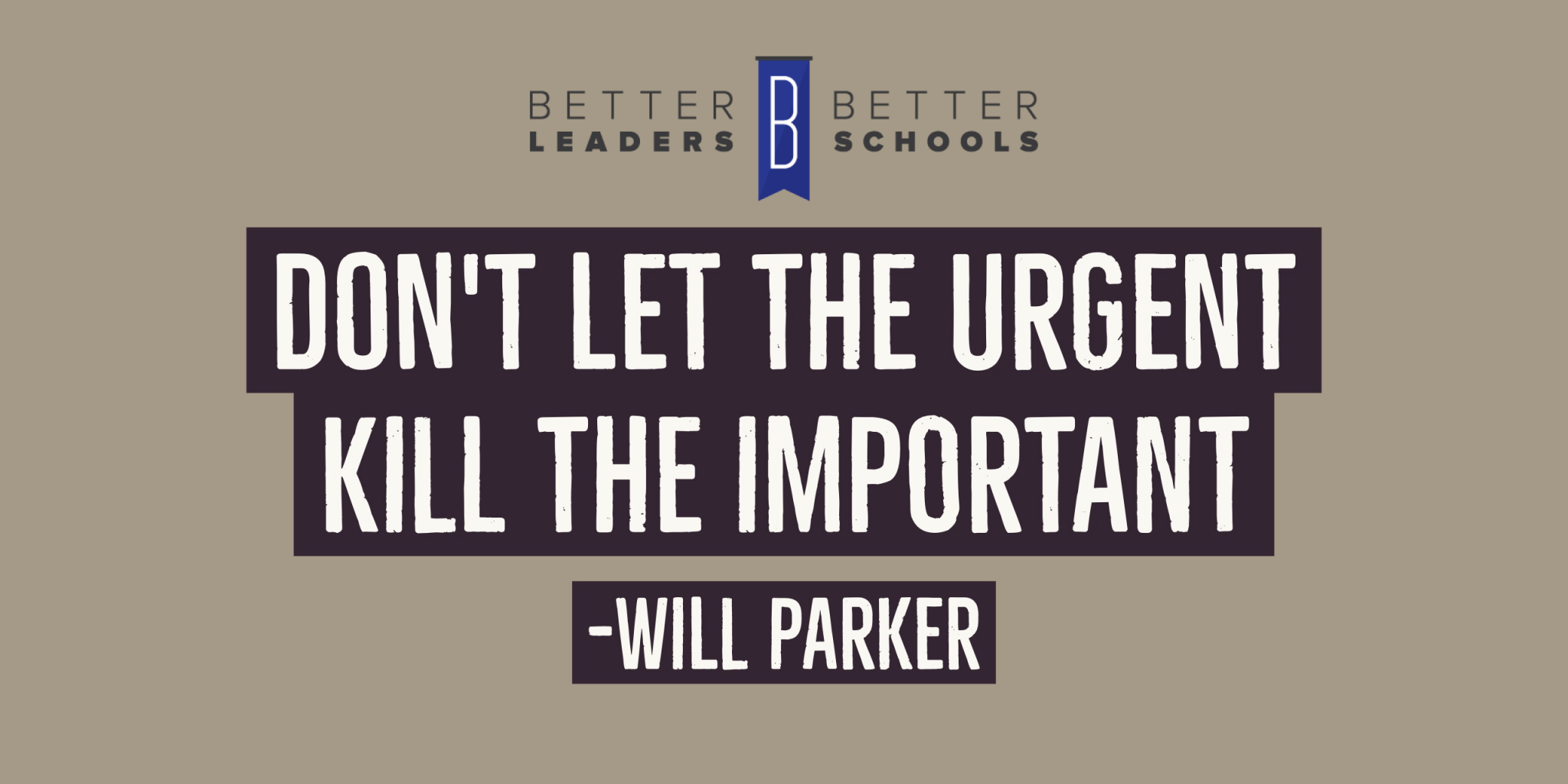 William Parker discussing urgency