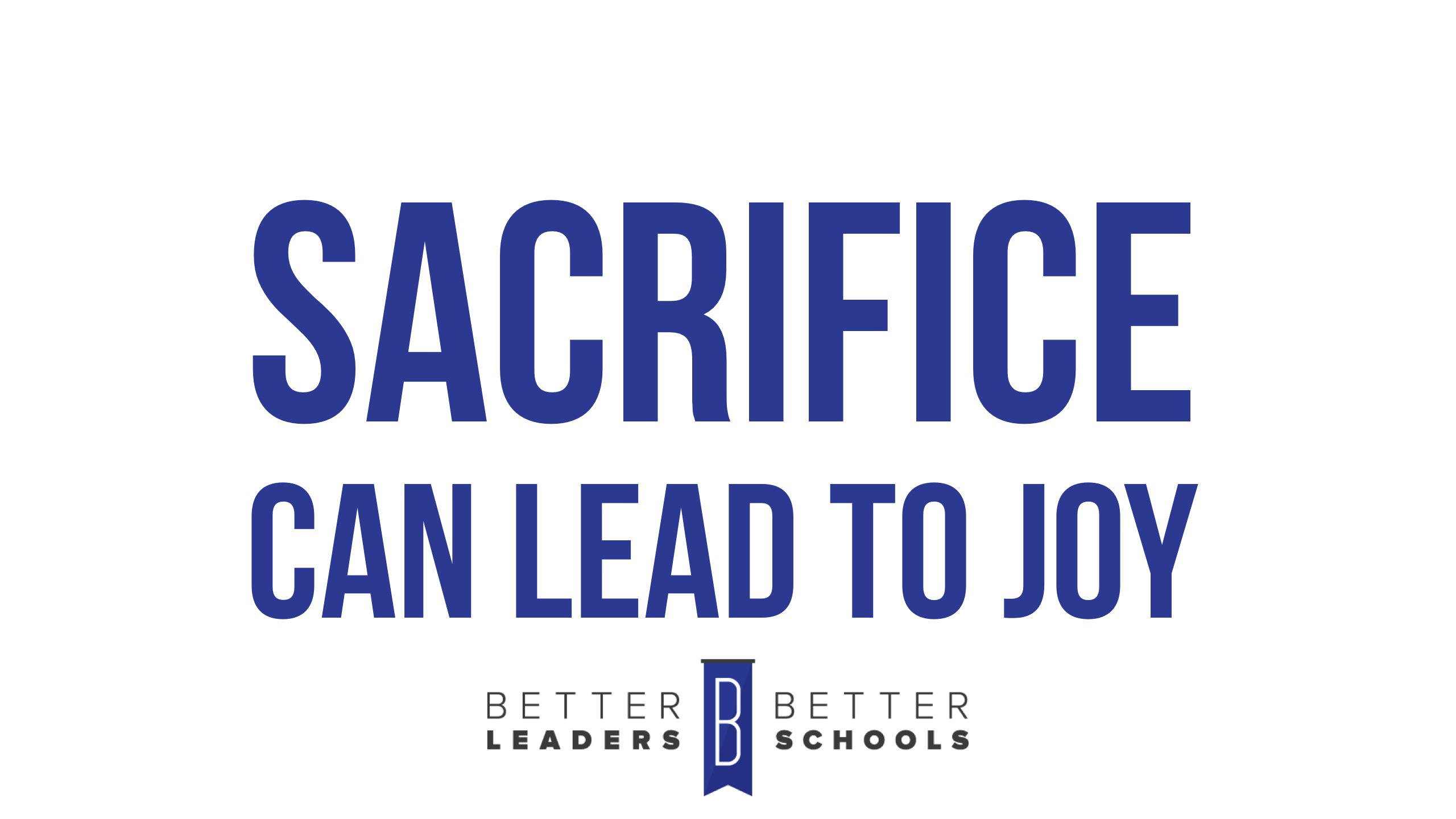 Josh Spodek on sacrifice Josh Spodek on joy