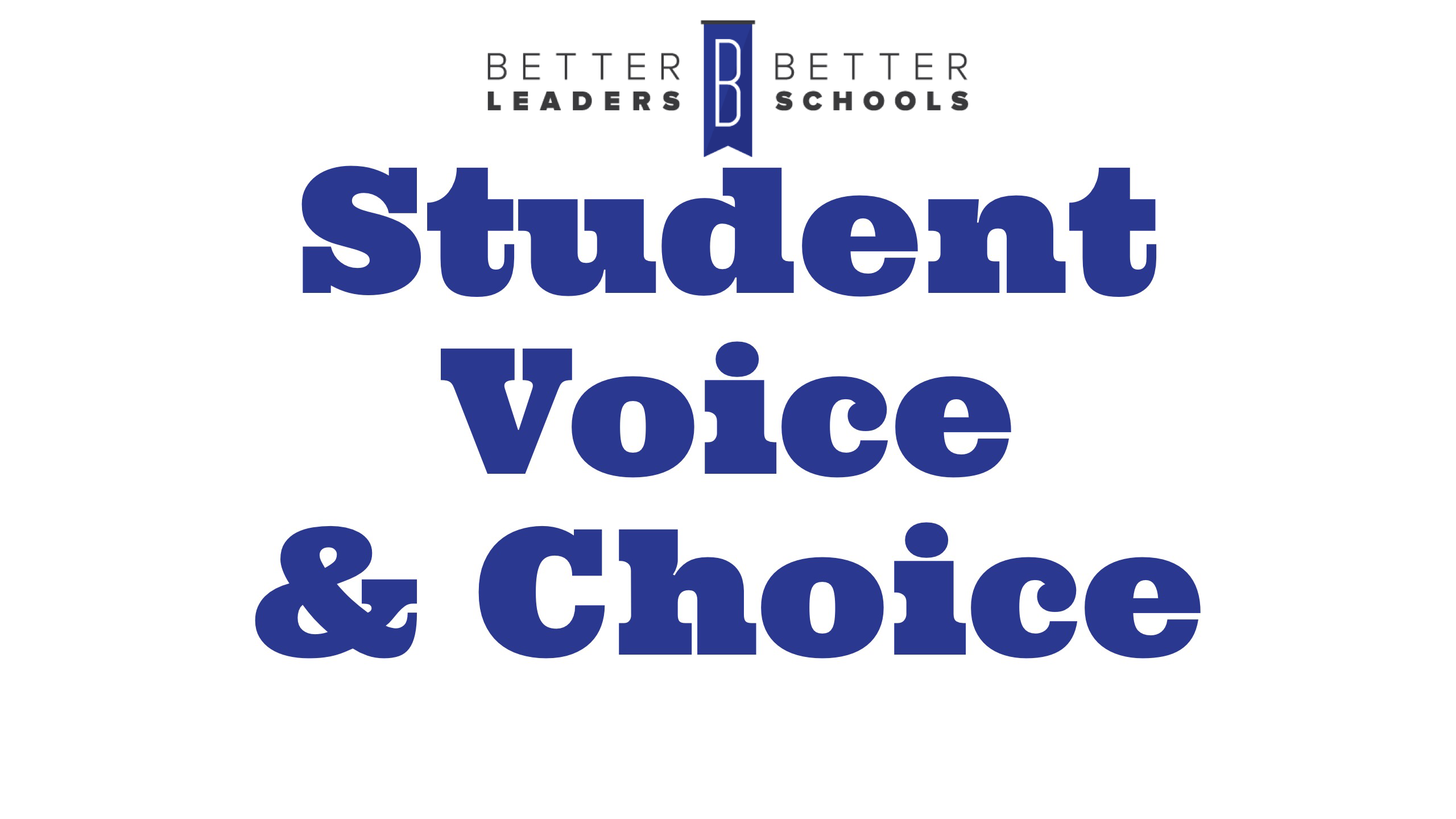 Bill Ziegler on student voice Bill Ziegler on student choice