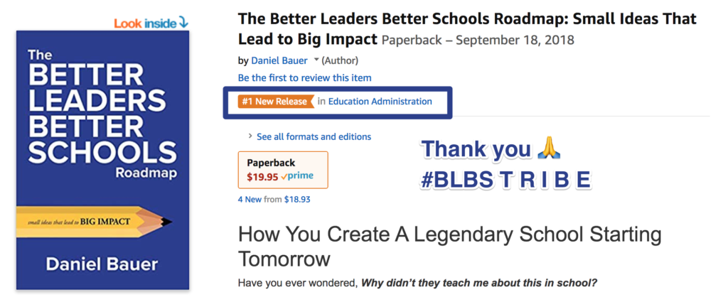 The BLBS Roadmap was a hot new release on Amazon
