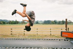 trampolines help us learn from failure and develops leadership confidence
