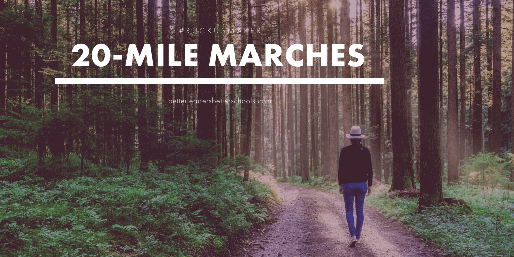 20-mile marches